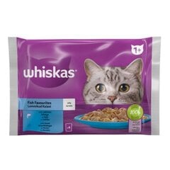 Whiskas Pure Delight pieaugušiem kaķiem, laša un tunča komplekts, 4 x 85 g x 13 gab. cena un informācija | Konservi kaķiem | 220.lv