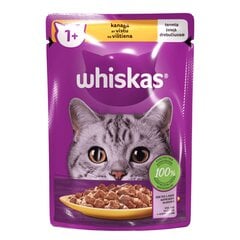 Whiskas pieaugušiem kaķiem, ar vistu, 85 g x 28 gab. cena un informācija | Konservi kaķiem | 220.lv