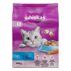 Whiskas kaķiem, ar tunci, 800 g x 5 gab. cena un informācija | Sausā barība kaķiem | 220.lv