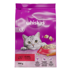 Whiskas Adult kaķiem, ar liellopa gaļu, 300 g x 7 gab. cena un informācija | Sausā barība kaķiem | 220.lv