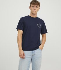 Jack & Jones мужская футболка 12242554*03, тёмно-синий 5715429778717 цена и информация | Футболки мужские | 220.lv