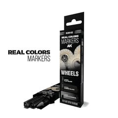 AK-Interactive - RCM102 - Wheels, komplekts (3 marķieri) cena un informācija | Modelēšanas un zīmēšanas piederumi | 220.lv