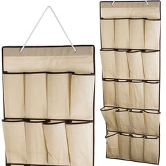 Rotaslietu organizators Perfee 128x45cm (bēšs) cena un informācija | Veļas grozi un mantu uzglabāšanas kastes | 220.lv