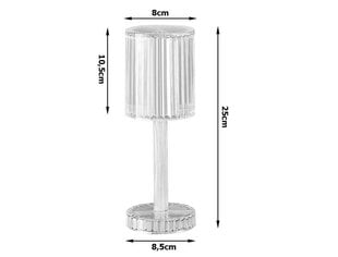 LED galda lampa Perfee, RGB, USB cena un informācija | Galda lampas | 220.lv