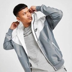 Мужская ветровка NIKE Sportswear Windrunner Full-Zip Jacket White Grey Mens Large ,серого и белого цвета цена и информация | Мужские куртки | 220.lv