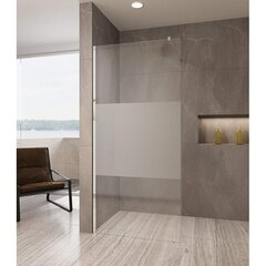 Dušas siena AQUABATOS Walk-in SM8 140, chrome cena un informācija | Dušas durvis, dušas sienas | 220.lv