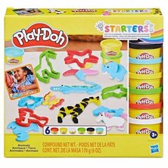 Veidošanas komplekts Safari Animal Play-Doh, 6 krāsas cena un informācija | Attīstošās rotaļlietas | 220.lv