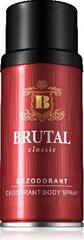 Parfimēts izsmidzināms dezodorants Brutal Classic Dezodorant spray, 150ml cena un informācija | Parfimēta vīriešu kosmētika | 220.lv