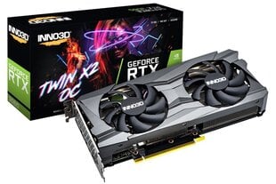 Inno3D GeForce RTX 3060 Twin X2 OC 12GB GDDR6 N30602-12D6X-11902120H цена и информация | Видеокарты (GPU) | 220.lv