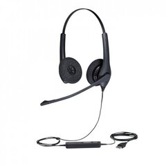 Jabra Biz 1500 Duo Black cena un informācija | Austiņas | 220.lv