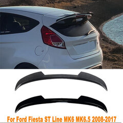 Astes spārns, fiksēts vēja spoileris Aizmugurējais spārns Modificēts apdares piederumi Gloss Black For Ford Fiesta ST Line MK6 MK6.5 2008-2017 цена и информация | Авто принадлежности | 220.lv