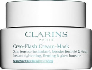 Intensīvi novecošanu kavējoša krēmveida maska Clarins Krio-Flash, 75 ml cena un informācija | Sejas maskas, acu maskas | 220.lv