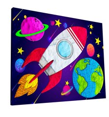 Bilde no modelino, Splat Planet, Kosmoss 30x40cm cena un informācija | Modelēšanas un zīmēšanas piederumi | 220.lv