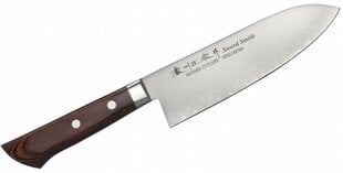 Mahogany Santoku nazis 17 cm Satake Unique cena un informācija | Naži un to piederumi | 220.lv