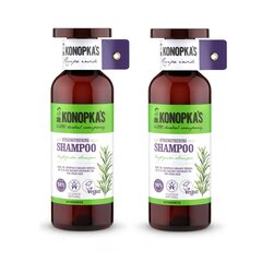 Stiprinošs šampūns vājiem matiem Dr. Konopka's, 2 x 500 ml cena un informācija | Šampūni | 220.lv