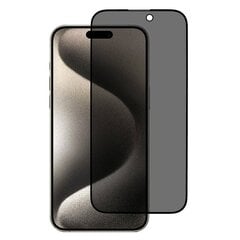 Aizsargstikls 5D Privacy Apple iPhone 15 Pro Max cena un informācija | Ekrāna aizsargstikli | 220.lv