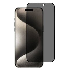 Aizsargstikls 5D Privacy Apple iPhone 15 Pro cena un informācija | Ekrāna aizsargstikli | 220.lv