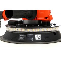 Slīpmašīna špaktelei ar LED Kraftdele, 225mm, 1500W cena un informācija | Slīpmašīnas | 220.lv