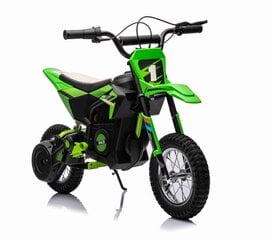 Bērnu motokrosa motocikls ar akumulatoru Super Toys BDM-0952-24, zaļš cena un informācija | Bērnu elektroauto | 220.lv