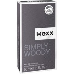 Tualetes ūdens Simply Woody By Mexx EDT vīriešiem, 50ml cena un informācija | Vīriešu smaržas | 220.lv