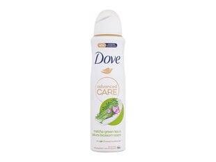 Izsmidzināms antiperspirants Dove Advanced Care Matcha Green Tea and Sakura Blossom sievietēm, 150 ml cena un informācija | Parfimēta sieviešu kosmētika | 220.lv