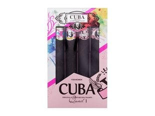 Tualetes ūdens Cuba Quad I EDT sievietēm, 4x35 ml cena un informācija | Sieviešu smaržas | 220.lv