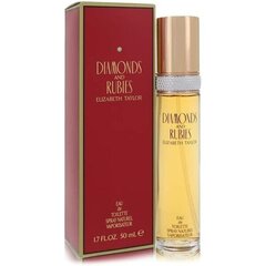 Tualetes ūdens Elizabeth Taylor Diamonds And Rubies EDT sievietēm, 50 ml cena un informācija | Sieviešu smaržas | 220.lv