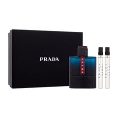 Tualetes ūdens Prada Luna Rossa Ocean EDT vīriešiem: 100 ml + 2 x 10 ml cena un informācija | Vīriešu smaržas | 220.lv