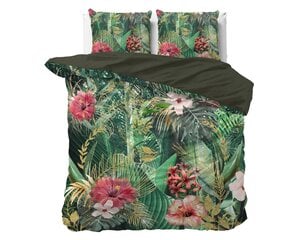 Gultas komplekts Mentha 240 x 220 cm, zaļš, 3 daļas Dreamhouse cena un informācija | Gultas veļas komplekti | 220.lv