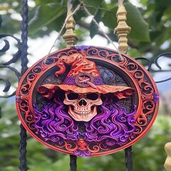 Koka Halloween Katu kāju pilsētas dekoracija Bar Wall Hanging Doorplate цена и информация | Свечи на кладбище | 220.lv