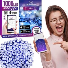 Smart 1000 LED vītne, auksti balta cena un informācija | Ziemassvētku lampiņas, LED virtenes | 220.lv