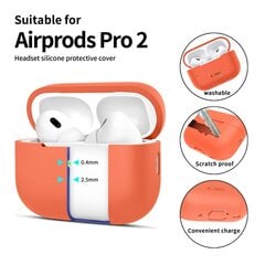 TECH-PROTECT SILIKONA APPLE AIRPODS PRO 1 | 2 NEONA ORANŽĀ KRĀSĀ cena un informācija | TV kronšteini | 220.lv