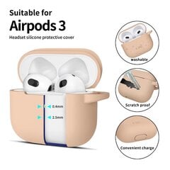 TECH-PROTECT SILIKONA ĀĶIS APPLE AIRPODS 3 CAFFE LATTE cena un informācija | TV kronšteini | 220.lv