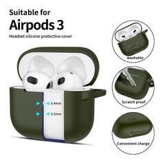 TECH-PROTECT SILIKONA ĀĶIS APPLE AIRPODS 3 OLĪVU ZAĻŠ cena un informācija | TV kronšteini | 220.lv