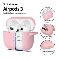 TECH-PROTECT SILIKONA ĀĶIS APPLE AIRPODS 3 DUSTY PINK cena un informācija | TV kronšteini | 220.lv