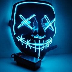 Gaismas maska LED partija Halloween Luminous Mask цена и информация | Карнавальные костюмы | 220.lv