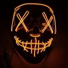 Gaismas maska LED partija Halloween Luminous Mask цена и информация | Карнавальные костюмы | 220.lv