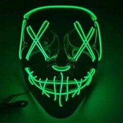 Gaismas maska LED partija Halloween Luminous Mask цена и информация | Карнавальные костюмы | 220.lv