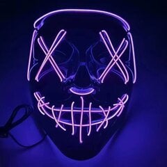 Gaismas maska LED partija Halloween Luminous Mask цена и информация | Карнавальные костюмы | 220.lv