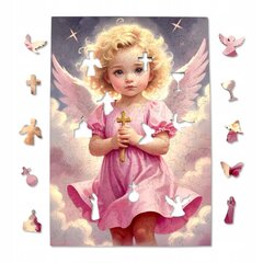 Puzzle Angel Girl Mruu&amp;Pruu 20 x 29 cm 170 el. koka puzle cena un informācija | Puzles, 3D puzles | 220.lv