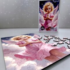 Puzzle Angel Girl Mruu&amp;Pruu 20 x 29 cm 170 el. koka puzle cena un informācija | Puzles, 3D puzles | 220.lv