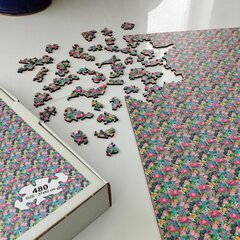 IMPOSSIBLE Puzzles Flamingo 480 ELEMENTS koka puzle cena un informācija | Puzles, 3D puzles | 220.lv