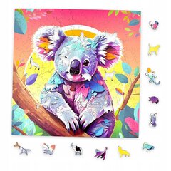 Koala puzzle Mruu&amp;Pruu 25 x 25 cm 150 gabaliņi Koka puzle cena un informācija | Puzles, 3D puzles | 220.lv