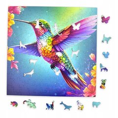 Puzle Kolibri Mruu&amp;Pruu 25 x 25 cm 150 gabaliņi Koka puzle cena un informācija | Puzles, 3D puzles | 220.lv