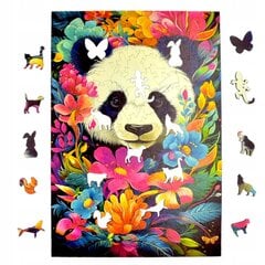 Mozaīka Panda Mruu&amp;Pruu 20 x 28 cm 160 gabaliņu koka puzle cena un informācija | Puzles, 3D puzles | 220.lv