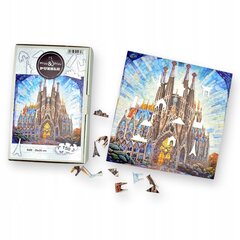 Puzzle Sagrada Familia Mruu&amp;Pruu 25 x 25 cm 150 el. Koka puzle cena un informācija | Puzles, 3D puzles | 220.lv