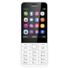 Nokia 230 Dual SIM 16GB White (TA-1609) cena un informācija | Mobilie telefoni | 220.lv