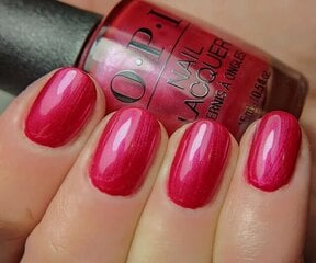 Hibrīda laka Opi Infinite Shine Merry in Cranberry, rozā cena un informācija | Nagu lakas, stiprinātāji | 220.lv