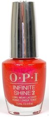 Hibrīda nagu laka Opi Infinite Shine Strawberry Waves Forever, 15 ml cena un informācija | Nagu lakas, stiprinātāji | 220.lv