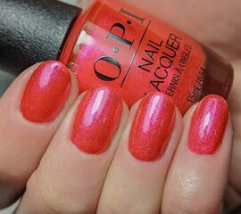 Hibrīda nagu laka Opi Infinite Shine Strawberry Waves Forever, 15 ml cena un informācija | Nagu lakas, stiprinātāji | 220.lv